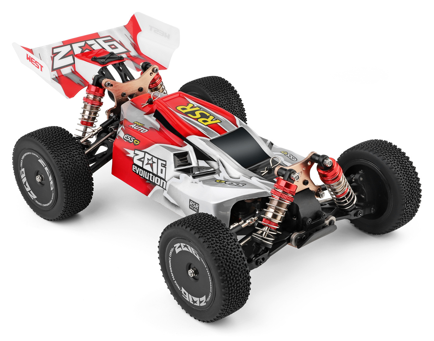 WLToys 144001-RED WL 144001 4WD Buggy 1/14 RTR Röd - 10