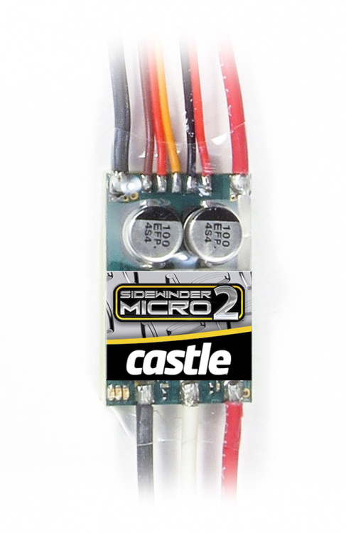 Castle Creation Fartreglage Sidewinder Micro 2 1/18 12,6V 2A Peak BEC