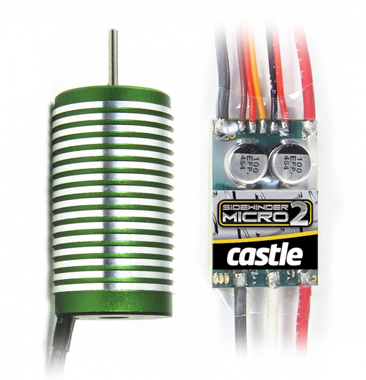 Castle Creation Sidewinder Micro 2 1/18 Combo med 0808-5300KV Motor