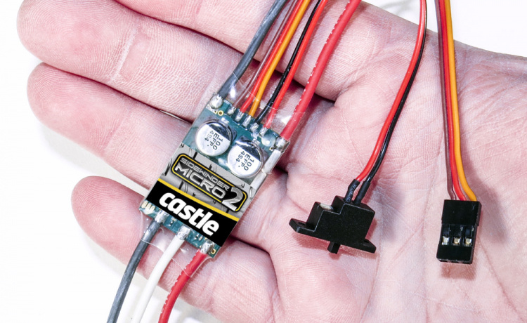 Castle Creation Sidewinder Micro 2 1/18 Combo med 0808-8200KV Motor - 4