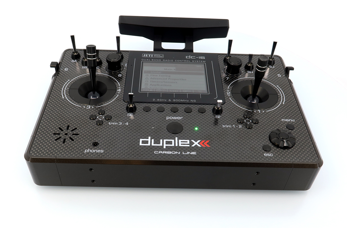 Jeti JDEX-TDC16II-CLKL Transmitter Duplex DC-16 II.- Carbon Line Black lacquered - 5