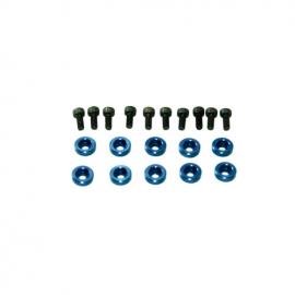 Servoskruv med bricka M3 x 6mm Röd