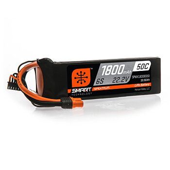 Spektrum 1800mAh 6S 22.2V 50C Smart LiPo Battery IC3