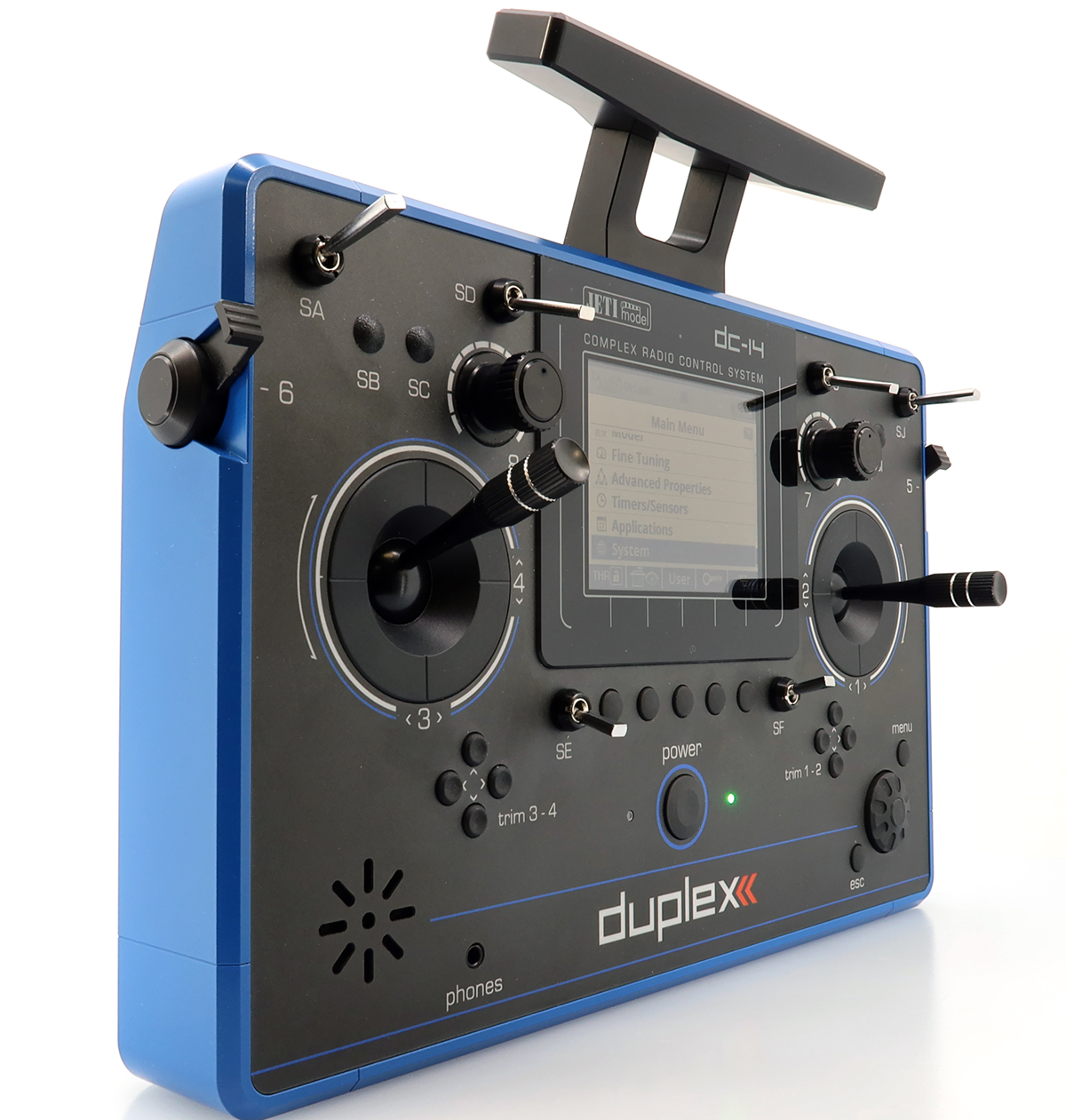 Jeti JDEX-TDC14II-B-r2 TransmitterDuplex DC-14 II. - Blue - 14