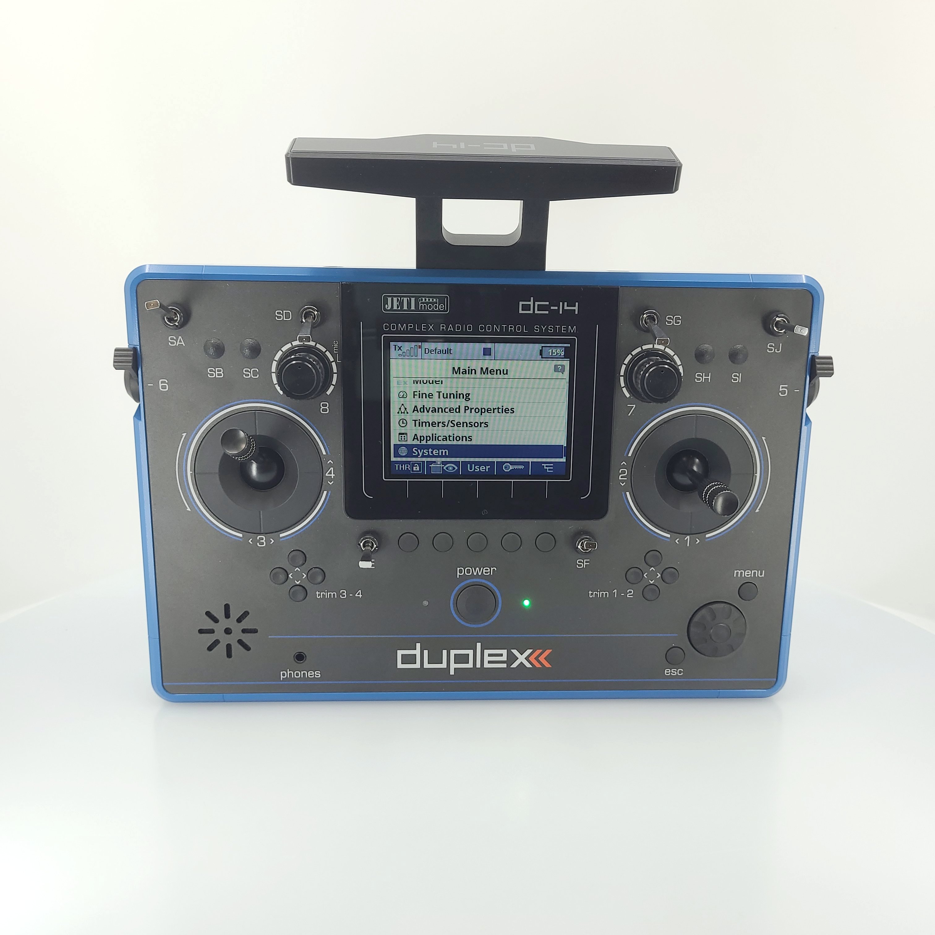 Jeti JDEX-TDC14II-B-r2 TransmitterDuplex DC-14 II. - Blue - 36