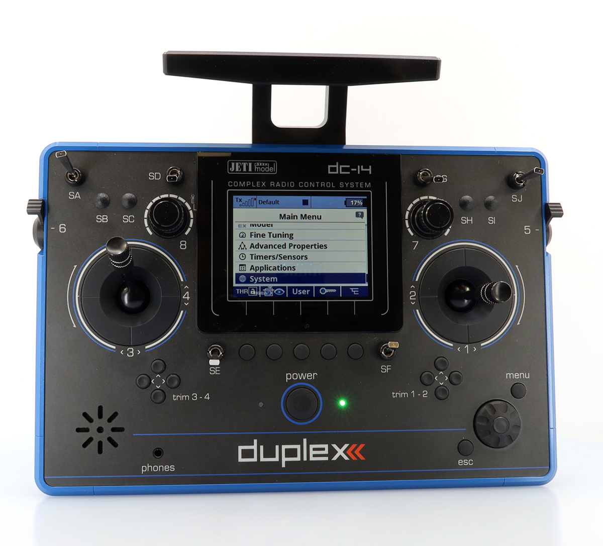 Jeti JDEX-TDC14II-B-r2 TransmitterDuplex DC-14 II. - Blue - 13
