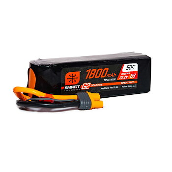 Spektrum 1800mAh 6S 22.2V Smart G2 LiPo 50C IC3