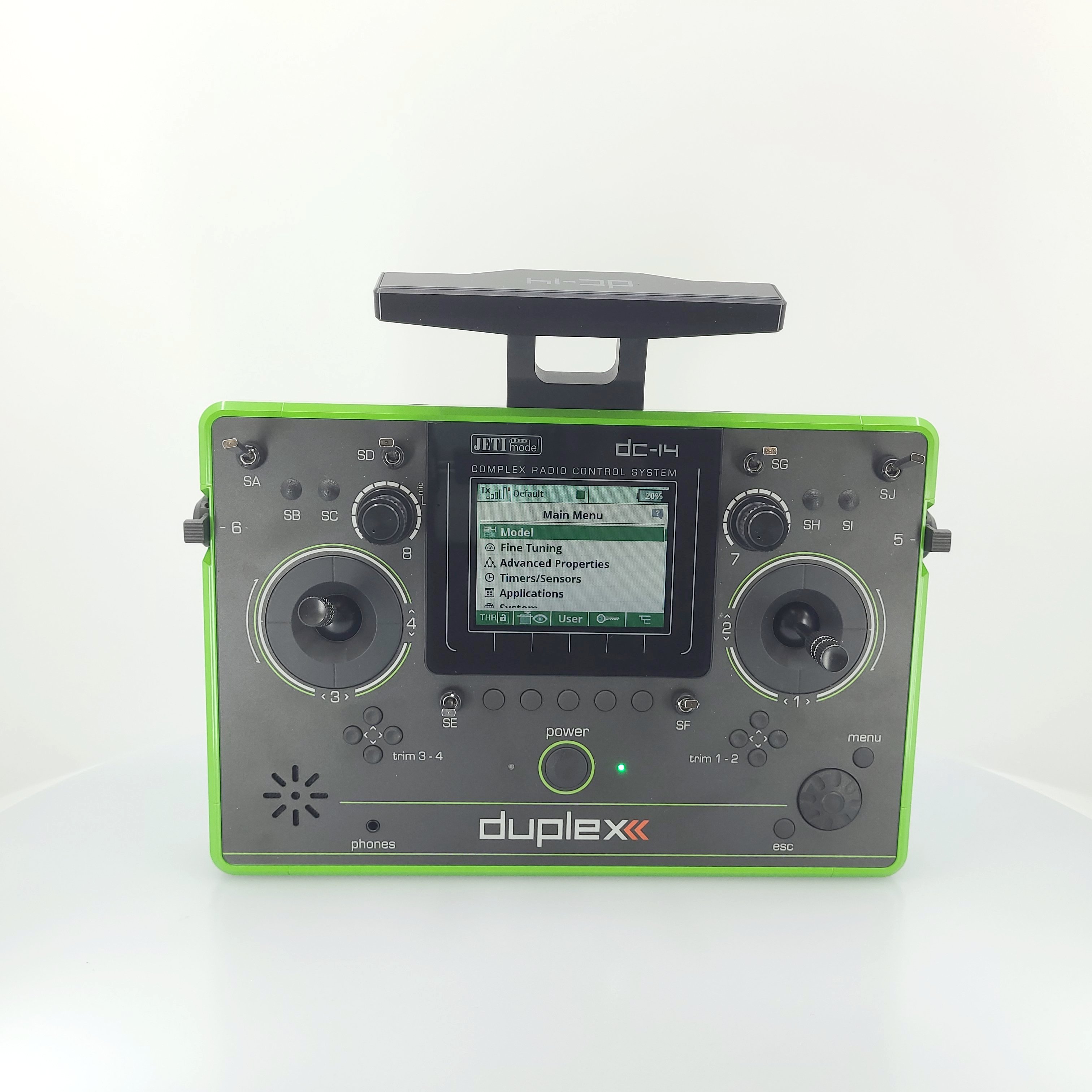 Jeti JDEX-TDC14II-G-r2 TransmitterDuplex DC-14 II. - Green - 28