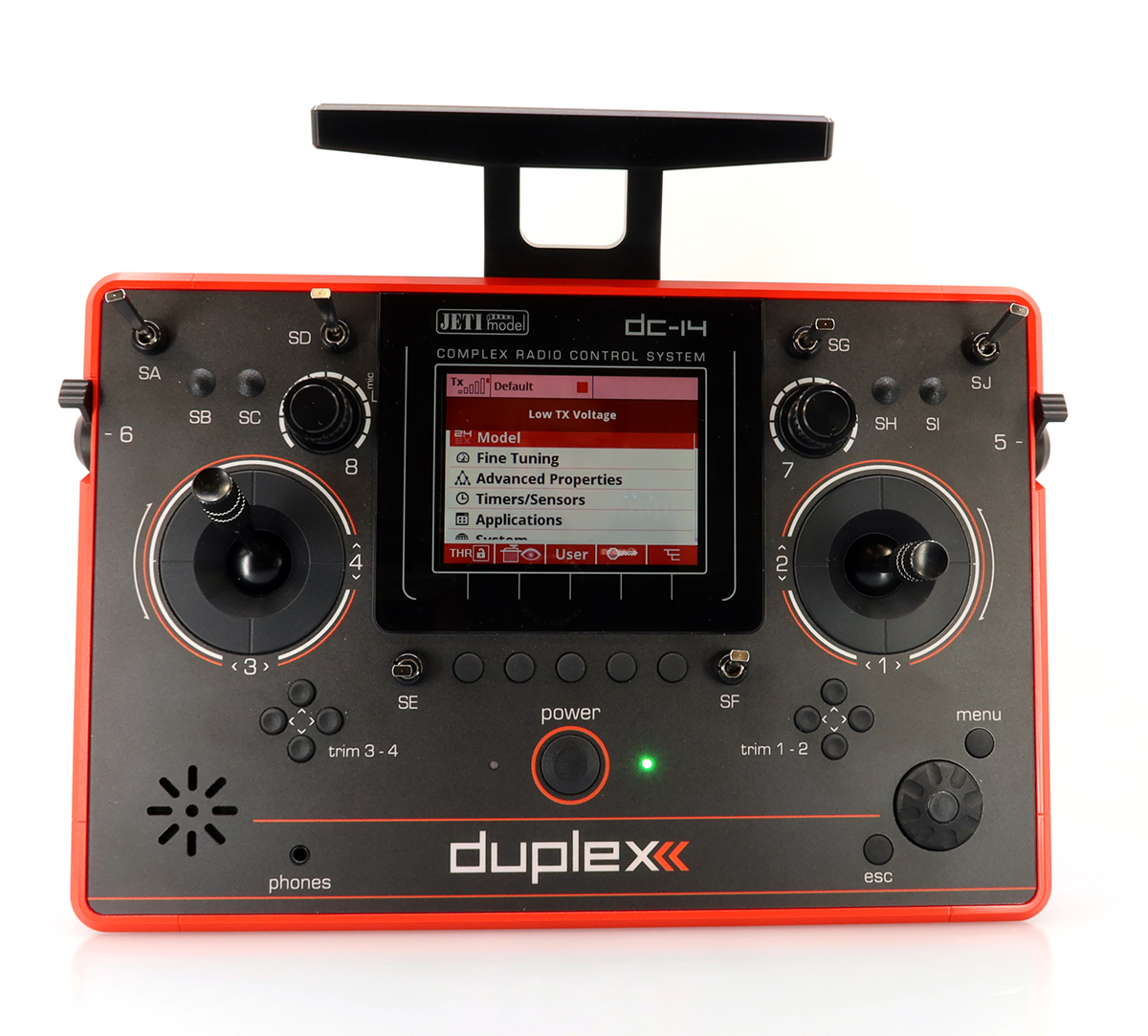 Jeti JDEX-TDC14II-R-r2 TransmitterDuplex DC-14 II. - Red