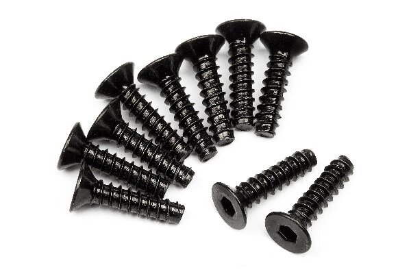 HPI HP94305 Tp. Flat Head Screw M3X12Mm (Hex Socket/10Pcs)