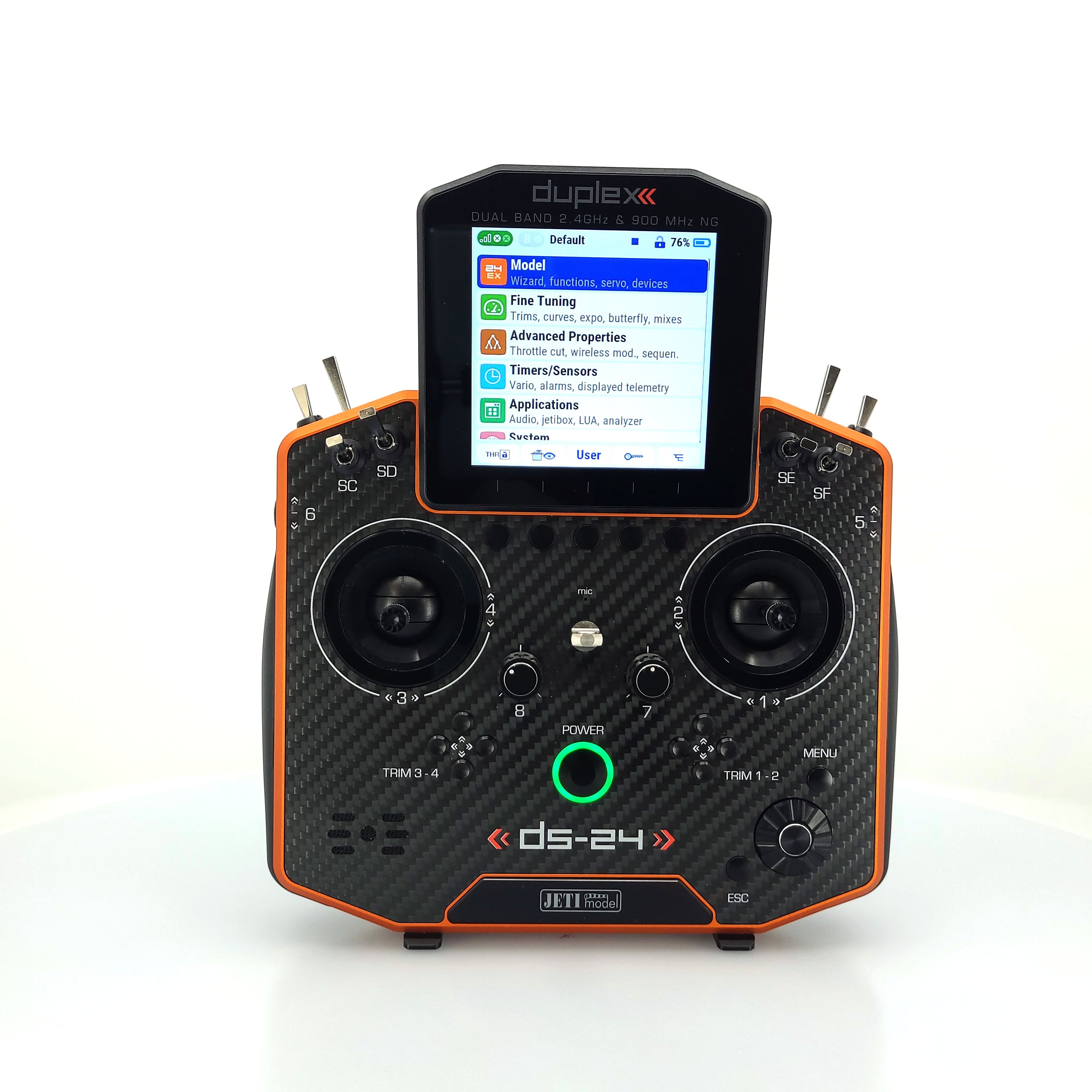 Jeti JDEX-TDS24II-CLOA Duplex DS-24 II - Carbon Line Orange anodized - 29