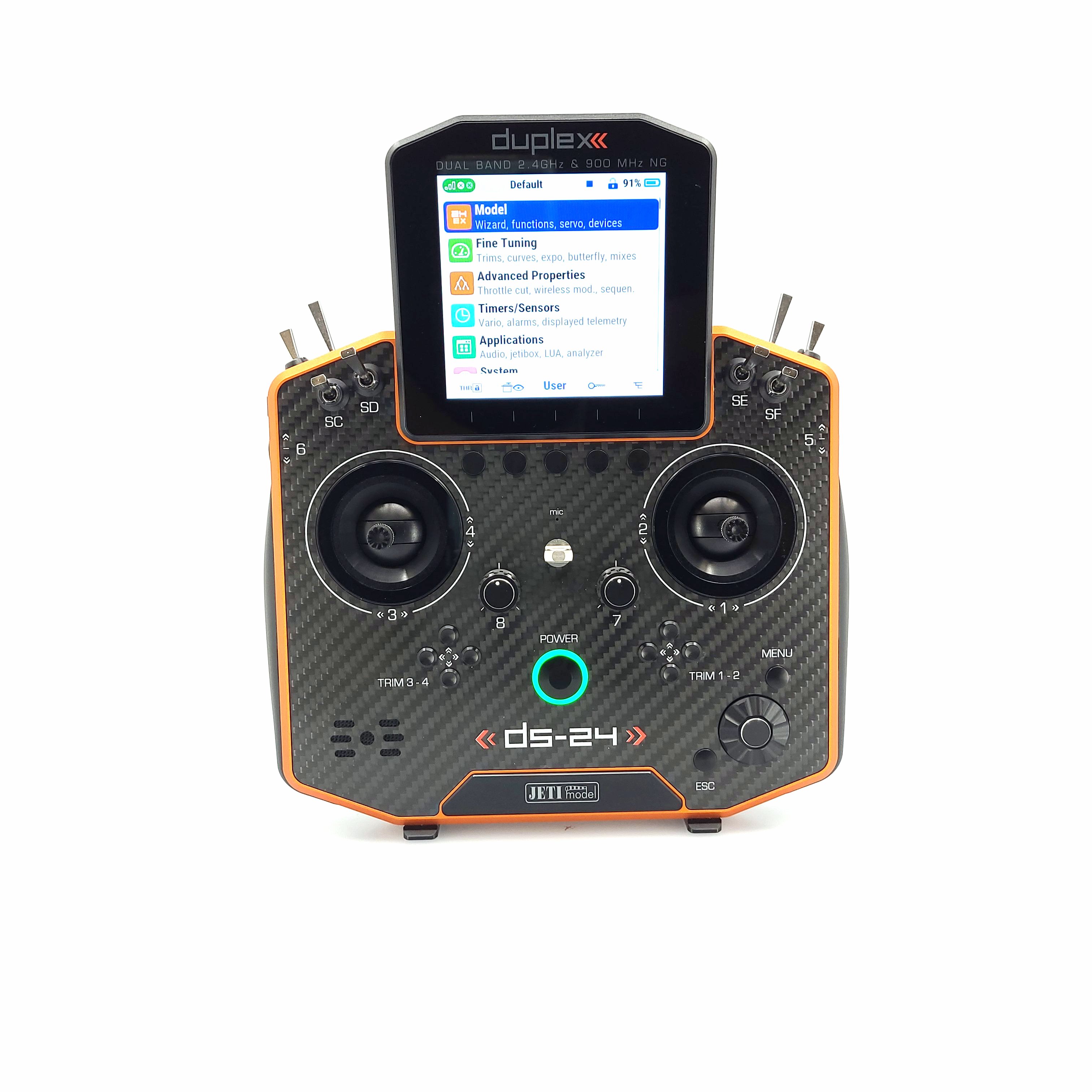 Jeti JDEX-TDS24II-CLOA Duplex DS-24 II - Carbon Line Orange anodized - 28