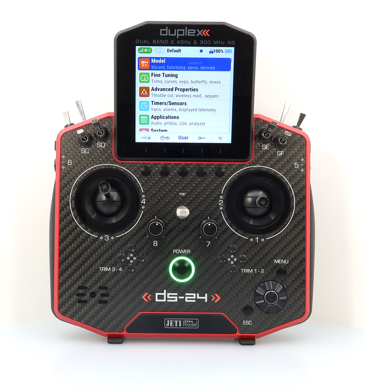 Jeti JDEX-TDS24II-CLRL Duplex DS-24 II - Carbon Line Ruby lacquer - 22