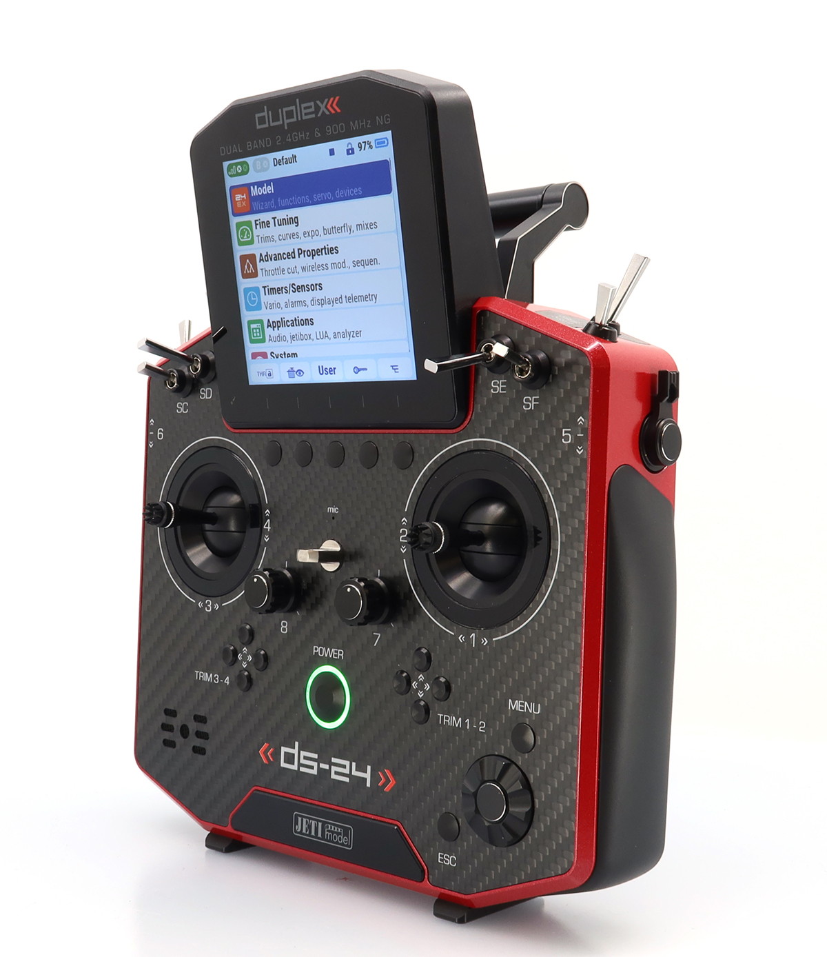 Jeti JDEX-TDS24II-CLRL Duplex DS-24 II - Carbon Line Ruby lacquer - 13