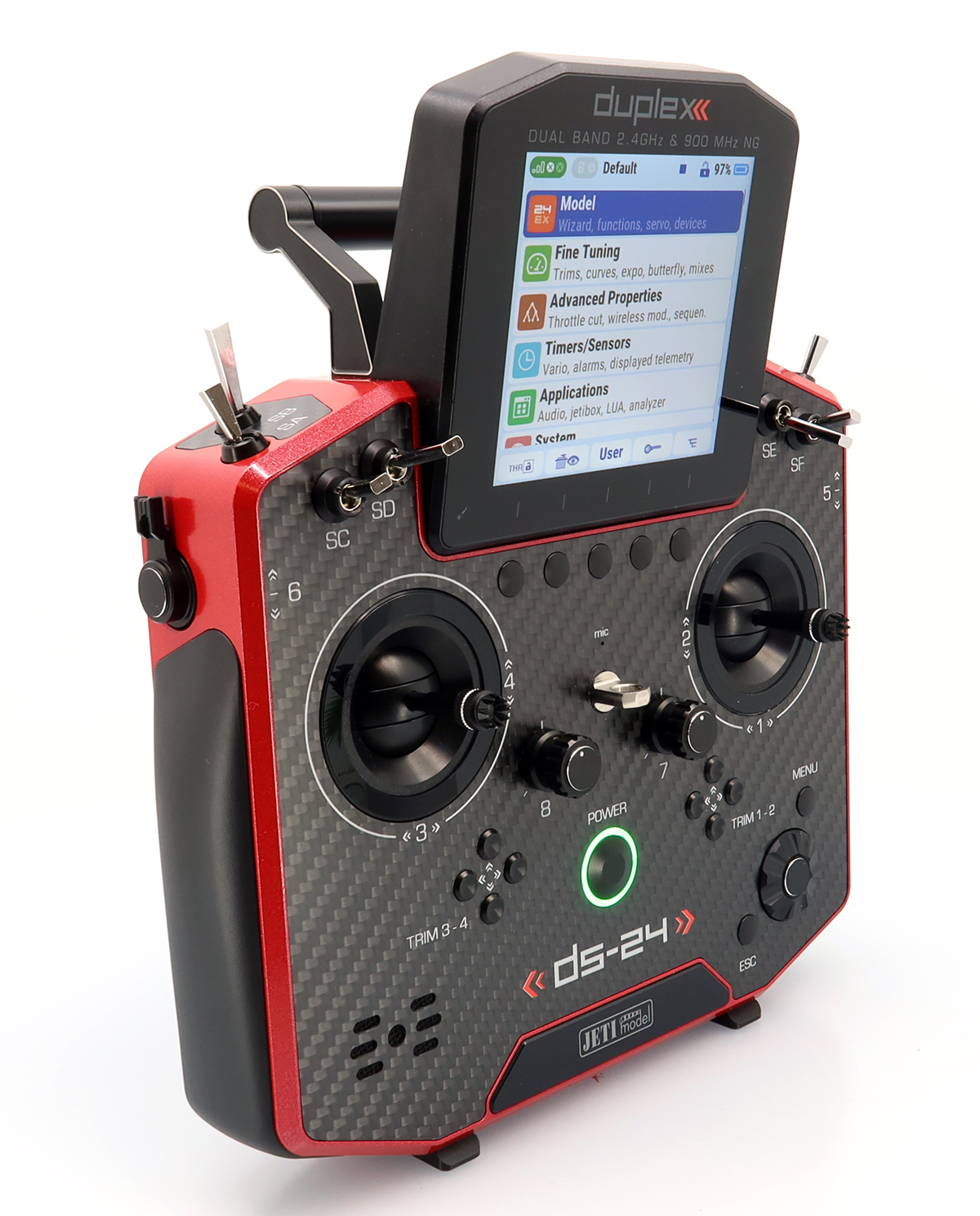 Jeti JDEX-TDS24II-CLRL Duplex DS-24 II - Carbon Line Ruby lacquer - 3