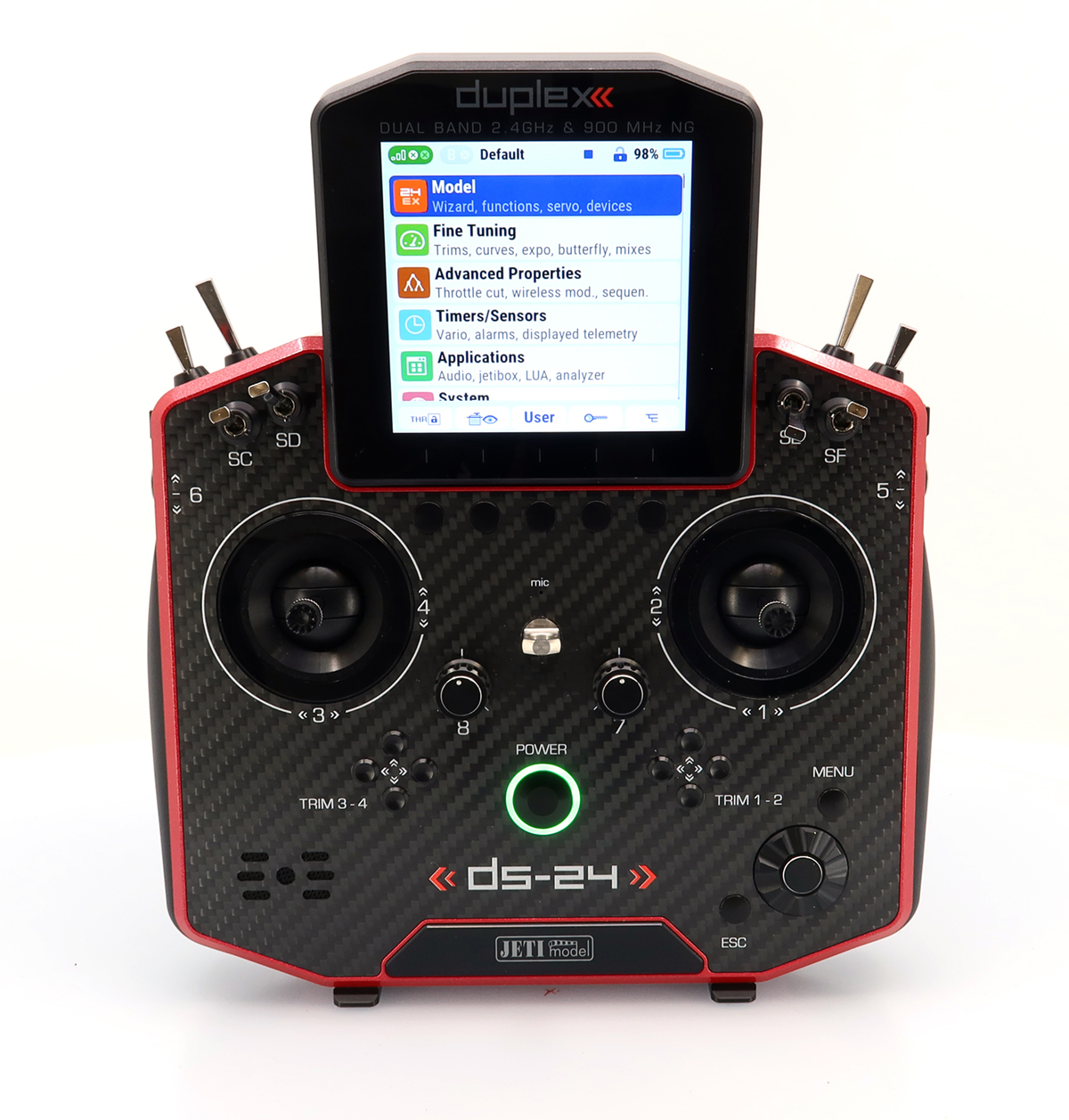 Jeti JDEX-TDS24II-CLRL Duplex DS-24 II - Carbon Line Ruby lacquer - 2
