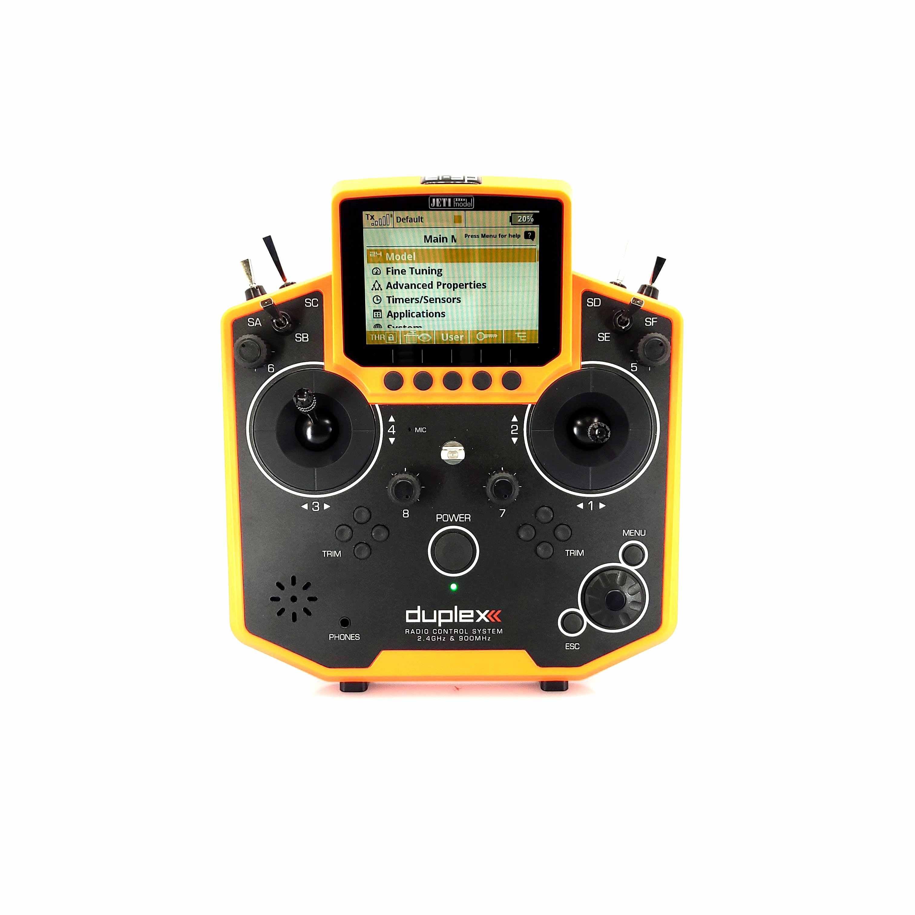 Jeti JDEX-TDS12-MMFO Transmitter Duplex DS-12 EX Fluorescent orange - 8