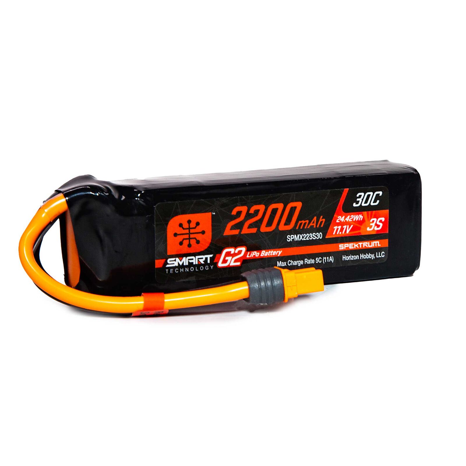 Spektrum 2200mAh 3S 11.1V Smart G2 LiPo 30C IC3 - 2