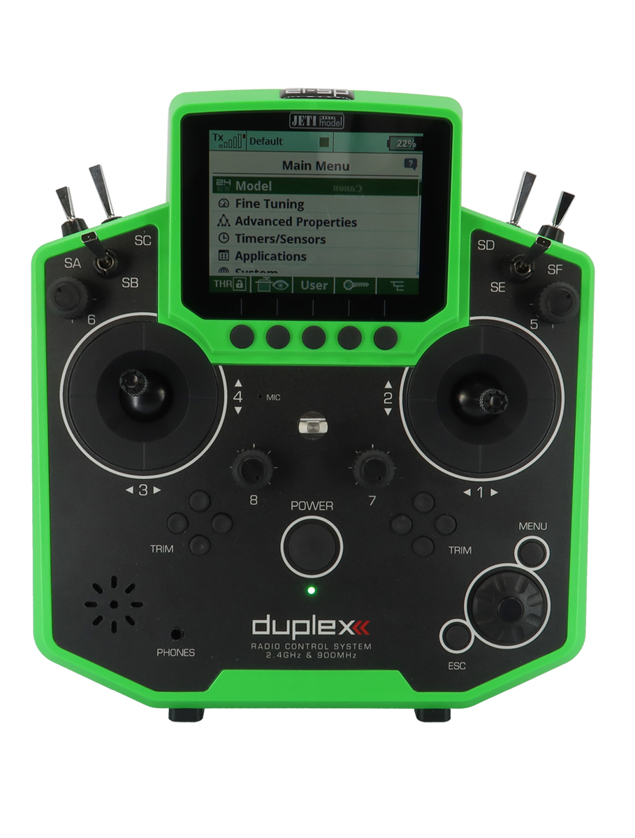 Jeti JDEX-TDS12-MMGN Transmitter Duplex DS-12 EX Multimod Green - 9