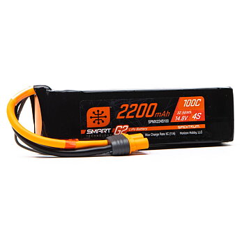 Spektrum 2200mAh 4S 14.8V Smart G2 LiPo 100C IC3