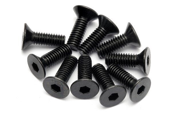 HPI HP94530 Flat Head Screw M4X12Mm (Hex Socket/10Pcs)