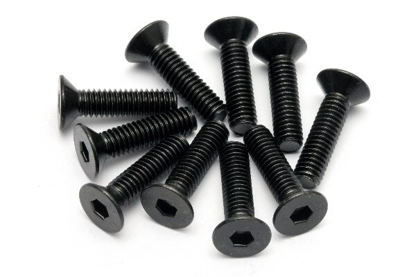 HPI HP94531 Flat Head Screw M4X15Mm (Hex Socket/10Pcs)