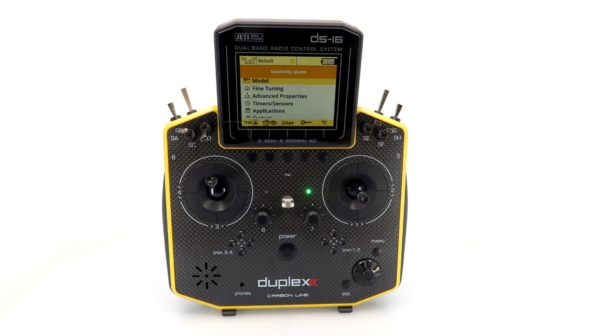 Jeti JDEX-TDS16II-CLYL Transmitter Duplex DS-16 II.- Carbon Line Yellow Lacquered - 11