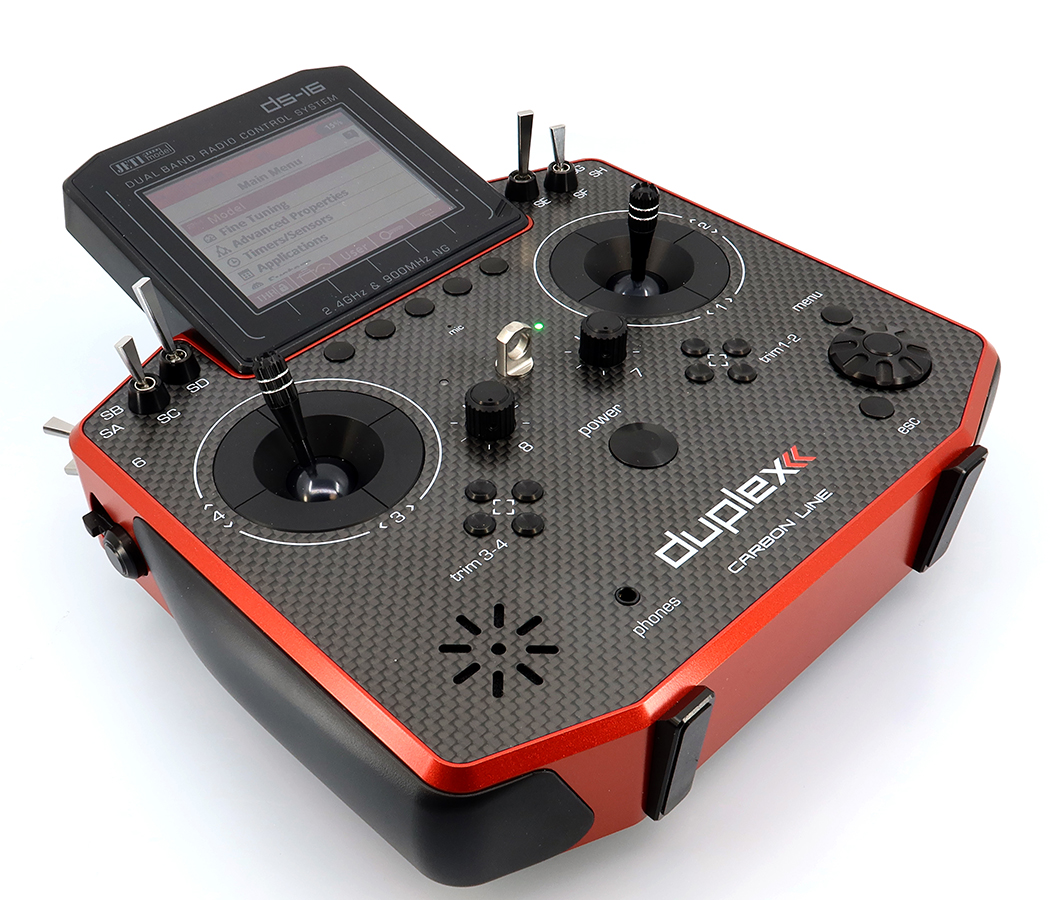 Jeti JDEX-TDS16II-CLRL Transmitter Duplex DS16 II.- Carbon Line RED - 14