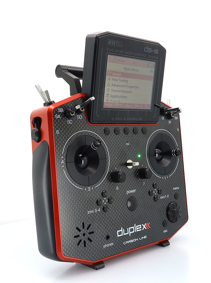Jeti JDEX-TDS16II-CLRL Transmitter Duplex DS16 II.- Carbon Line RED - 9