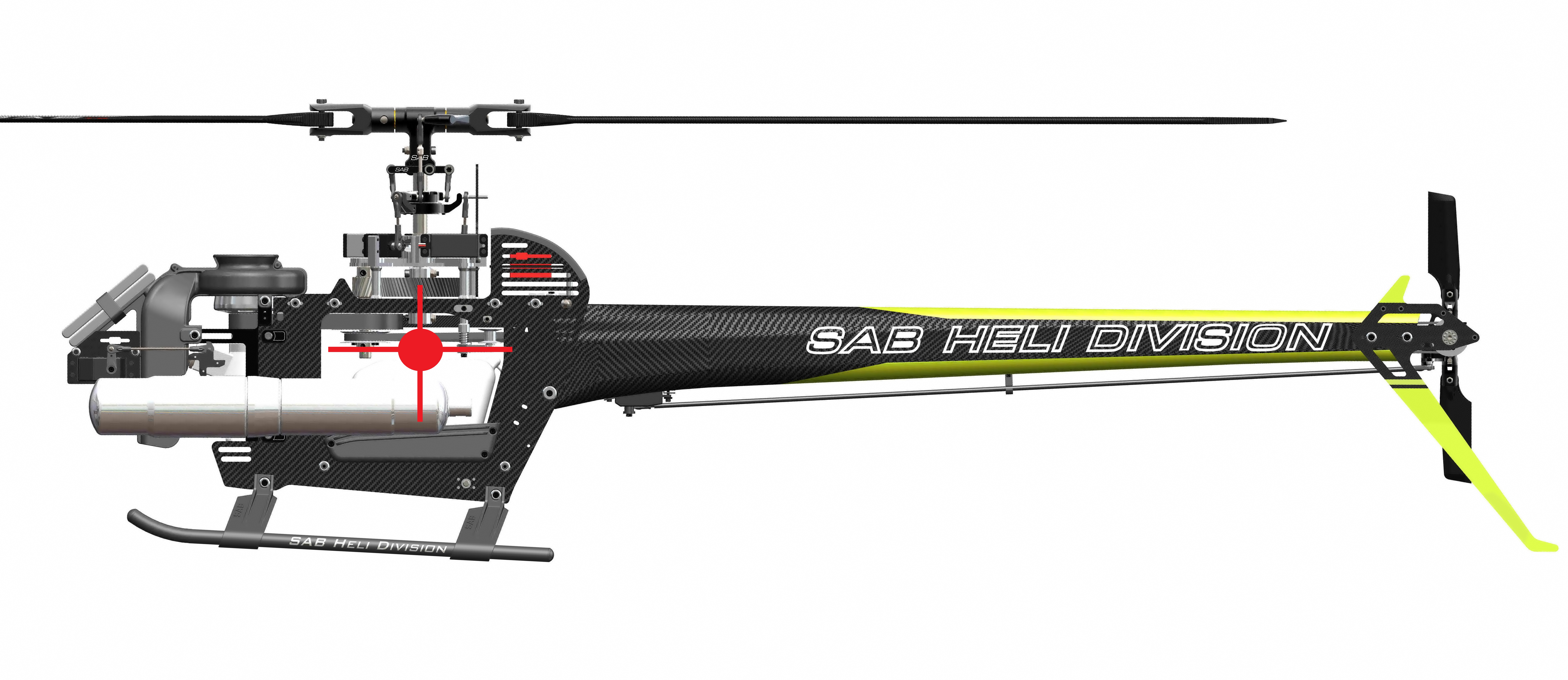KIT GOBLIN BLACK NITRO YELLOW/CARBON (WITH THUNDERBOLT MAIN AND TAIL BLADES) - 18