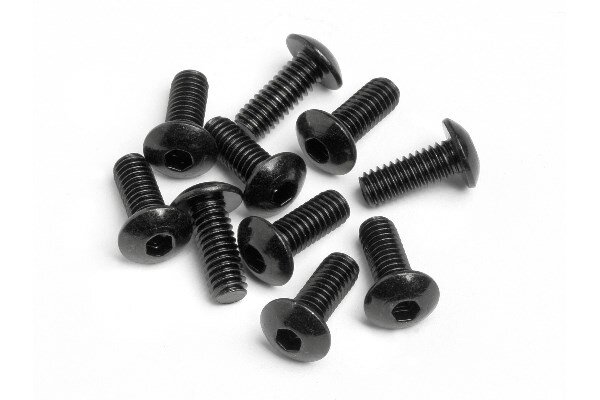 HPI HP94554 Button Head Screw M4X10Mm (Hex Socket/10Pcs)