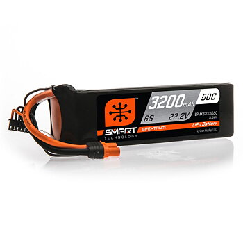 Spektrum 3200mAh 6S 22.2V 50C Smart LiPo Battery IC5