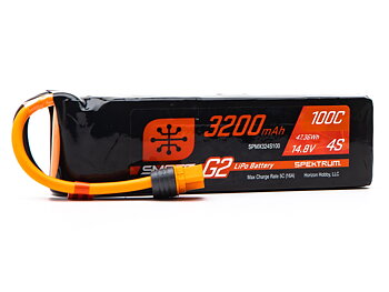 Spektrum 3200mAh 4S 14.8V Smart G2 LiPo 100C IC3