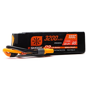 Spektrum 3200mAh 6S 22.2V Smart G2 LiPo 100C IC5