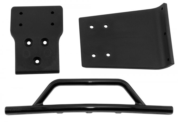 RPM Bumper och Hasplåt Fram Svart Slash 4x4