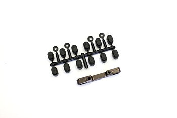 Kyosho LAW36GM ALUMINIUM SUSPENSION HOLDER ZX5-ZX7 (RF) - GUN METAL