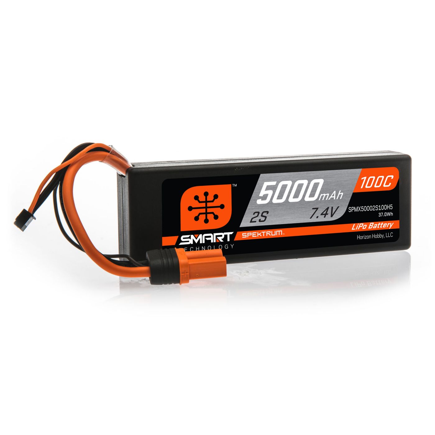 Spektrum 5000mAh 2S 7.4V 100C Smart LiPo Hardcase IC5