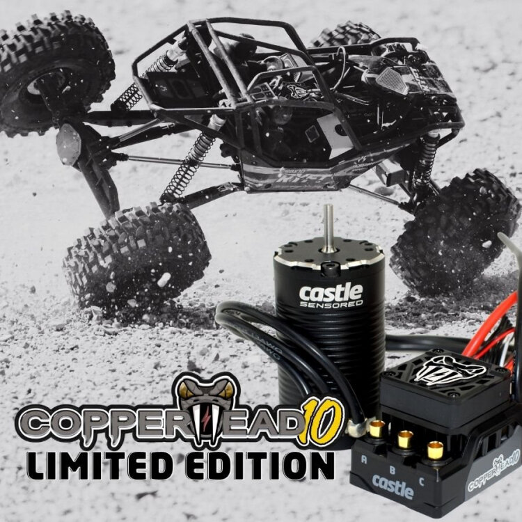 Castle Creations COPPERHEAD 10 LE, 1412-3200KV Sensor Combo - 3