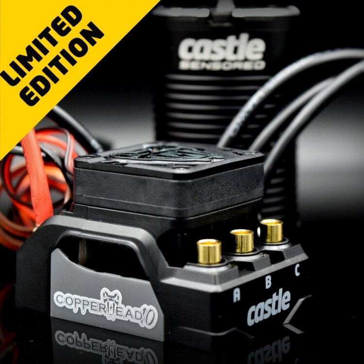Castle Creations COPPERHEAD 10 LE, 1412-3200KV Sensor Combo