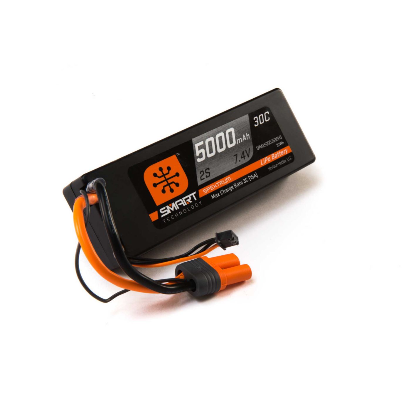 Spektrum 5000mAh 2S 7.4V Smart LiPo 30C Hardcase IC5