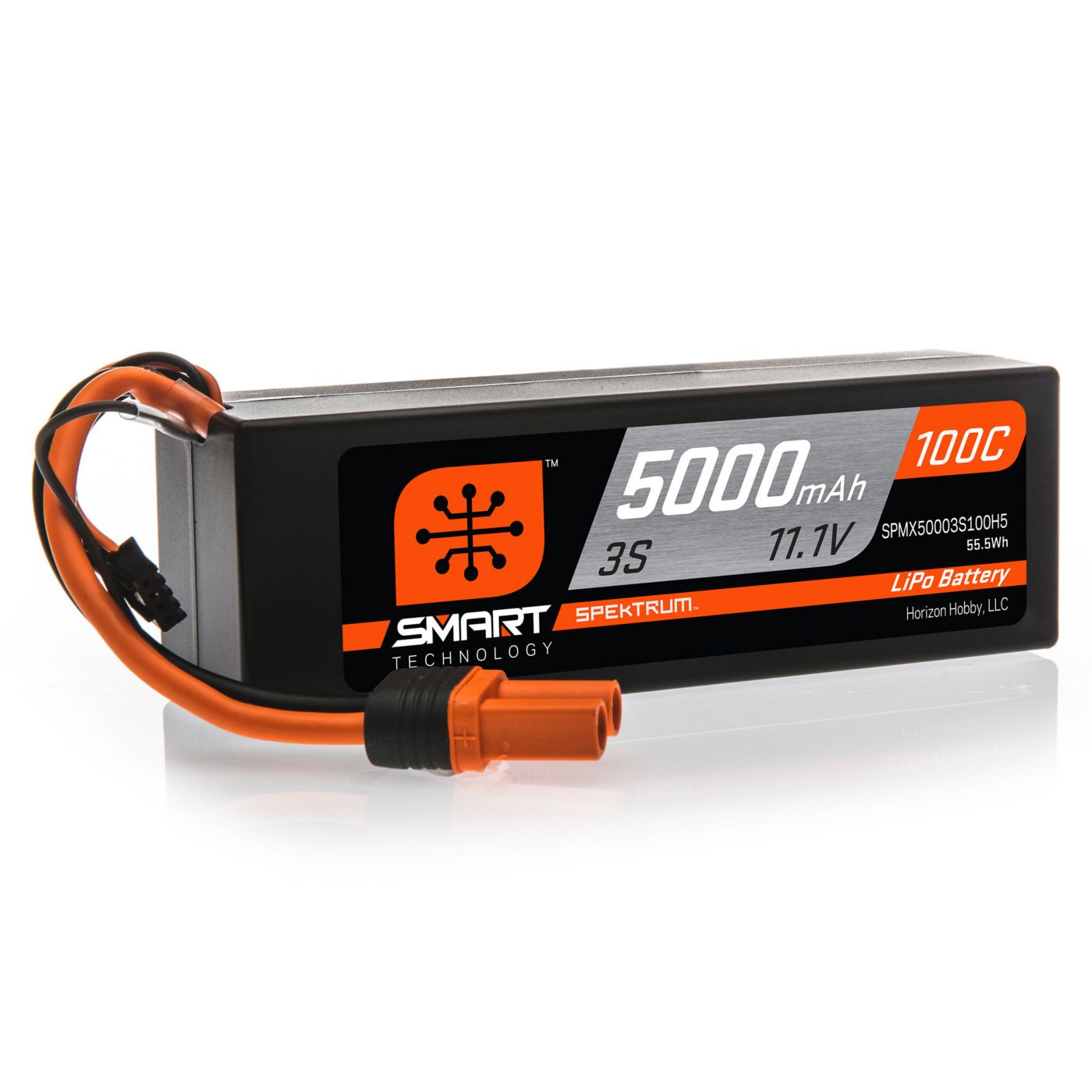 Spektrum 5000mAh 3S 11.1V 100C Smart LiPo Hardcase IC5