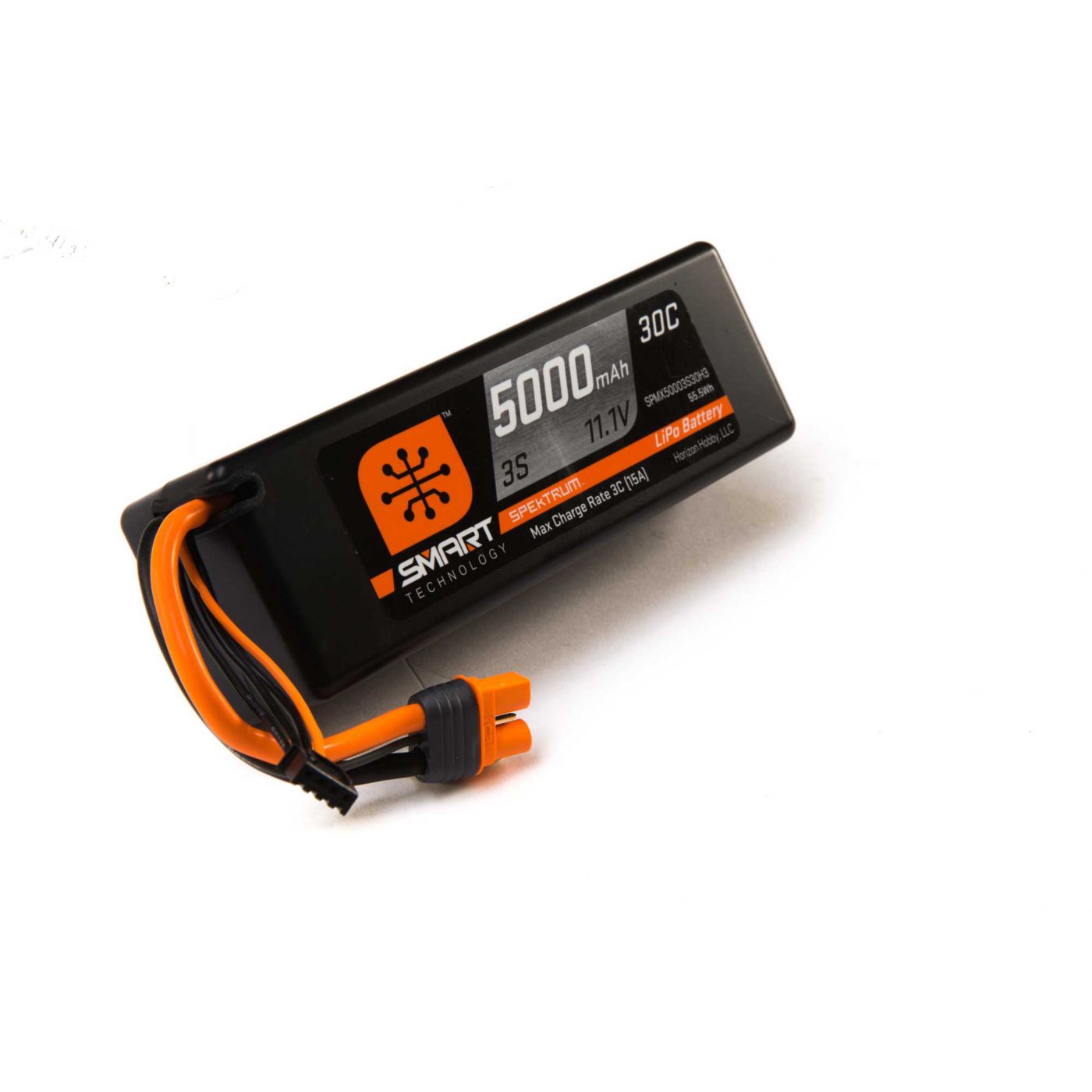 Spektrum 5000mAh 3S 11.1V Smart LiPo 30C Hardcase IC3
