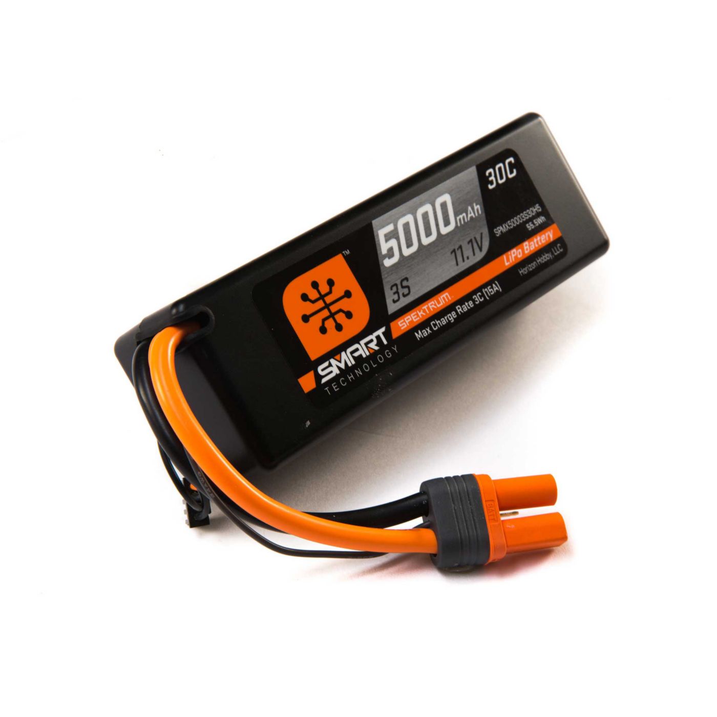 Spektrum 5000mah 3S 11.1V Smart LiPo 30C Hardcase IC5