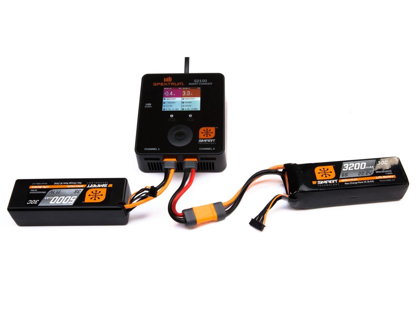 Spektrum 5000mAh 4S 14.8V Smart LiPo 30C Hardcase IC5 - 2