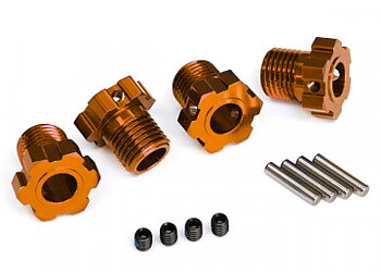 Traxxas 8654A Fälgnav 17mm Orange (4)