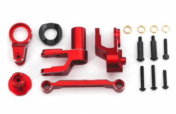 Traxxas 10246-RED Armar & Parallellstag Styrning Set Alu Röd Maxx Slash