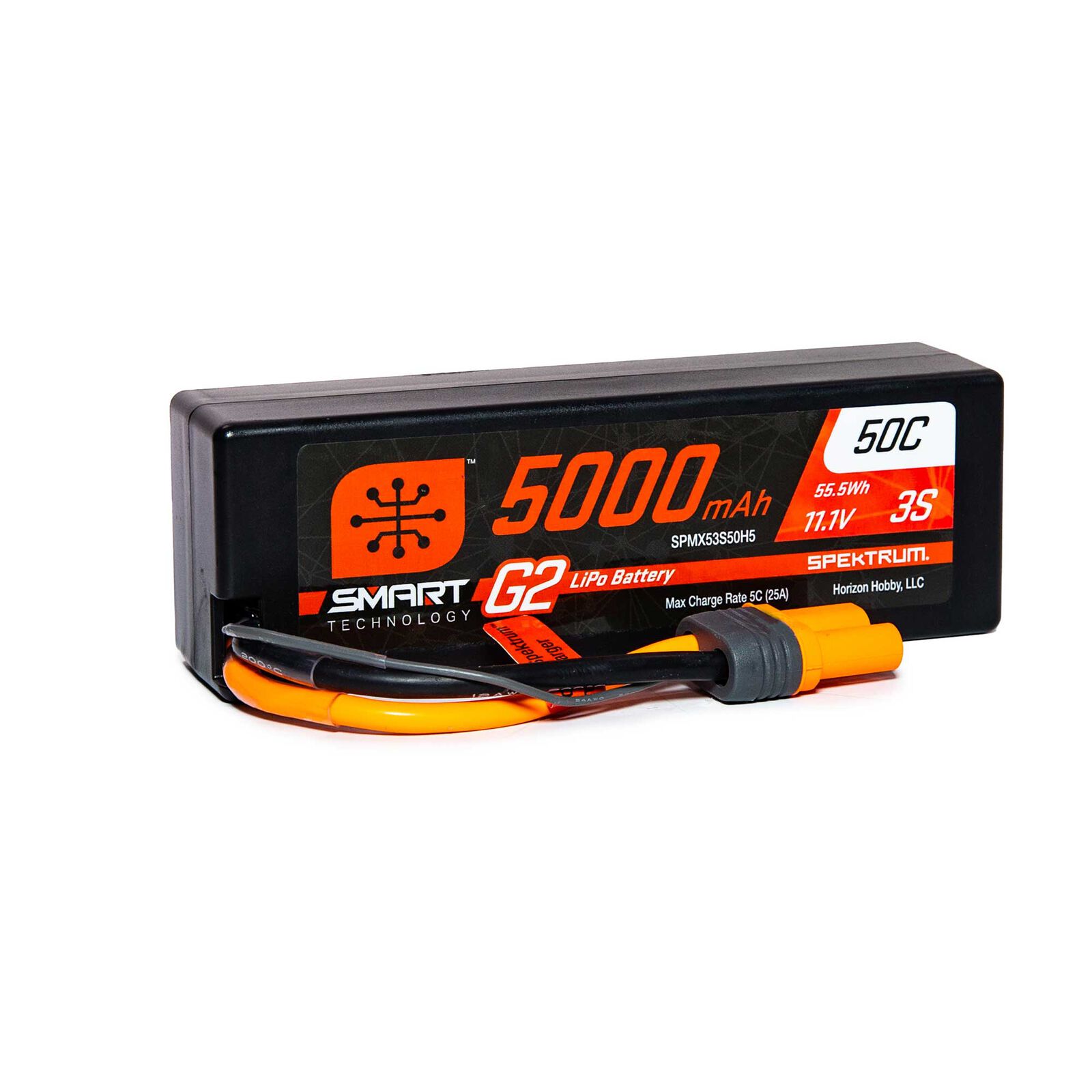 Spektrum 5000mAh 3S Smart G2 LiPo 50C Hard Case IC5
