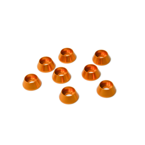 Aluminium bricka  M3  x 10 8st Guld
