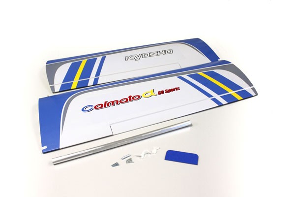 Kyosho A1236-11BL Main Wing Set Calmato Alpha 60 Sports - Blue