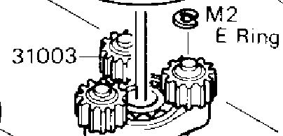 Planetary Gear (ink. M2 E Rings)